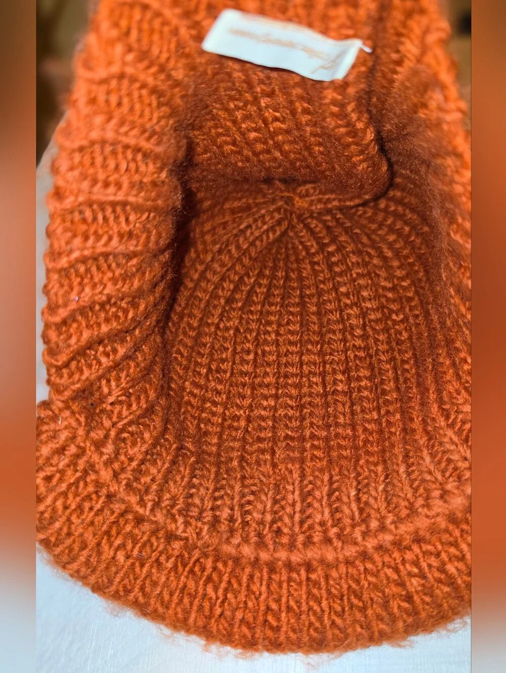 Collection Eighteen Knitted Visor Hat with Pom-Pom & Buttons One Size
